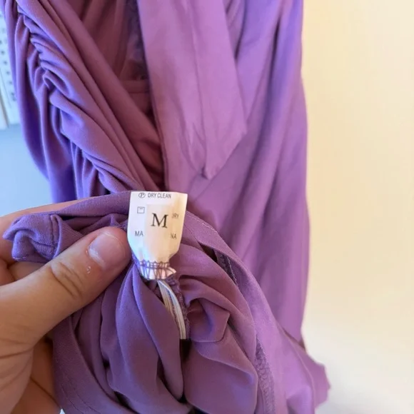 Amazon Purple Bodycon Cut Out Ruched Mini Dress - Picture 5 of 6